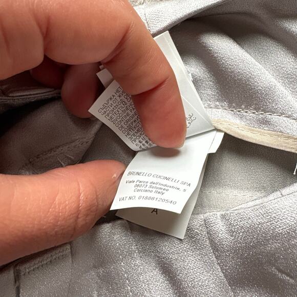 Brunello Cucinelli Satin Pants - Picture 2 of 5